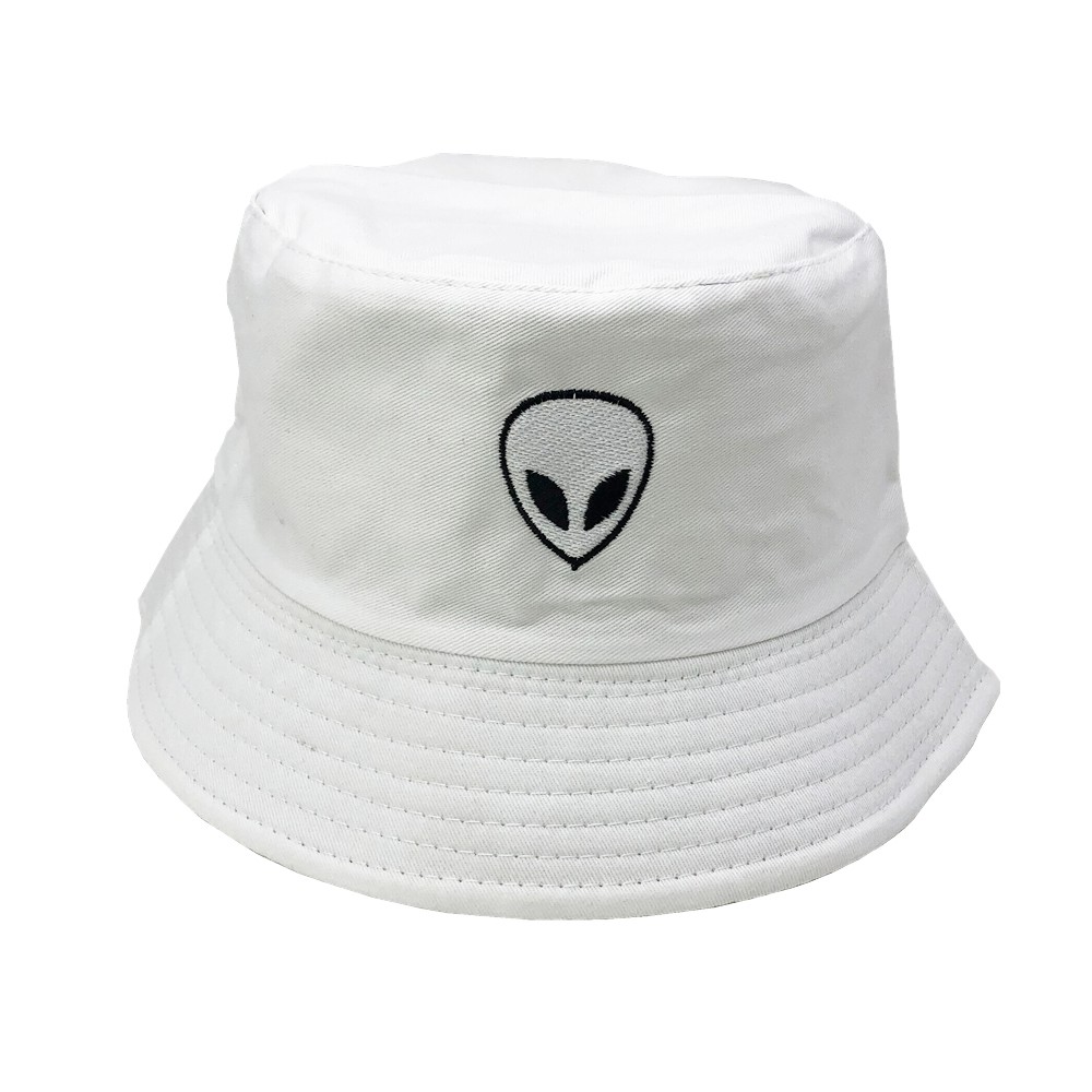 Topi bucket hat Bordir Alien / Bucket Bordir Fisherman Alien / Arshila_fashion