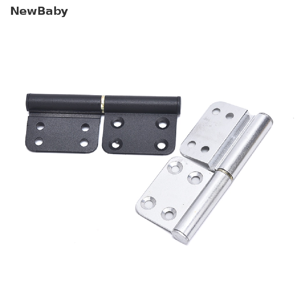 X2 Engsel Pintu Bahan Aluminum Warna Hitam Ukuran 4inci Dapat Dilepas Untuk Dapur