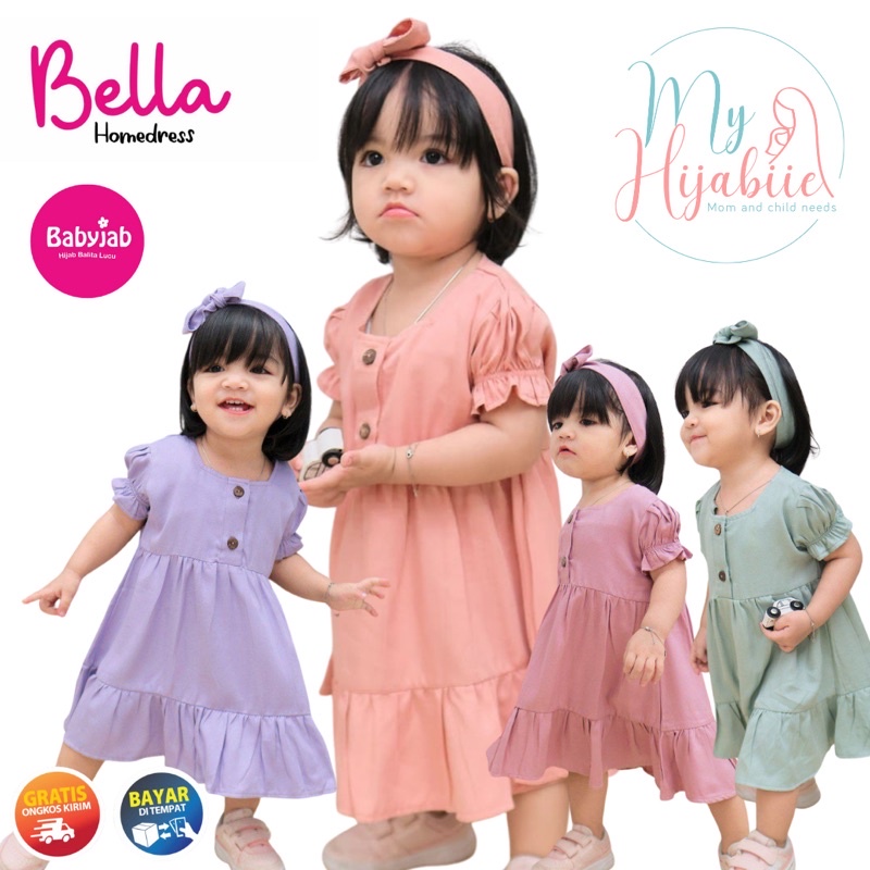 Babyjab Bella Homedress Anak Perempuan - Baju Rumah Homedress Baby Jab Usia 0 1 2 3 4 5 6 Tahun