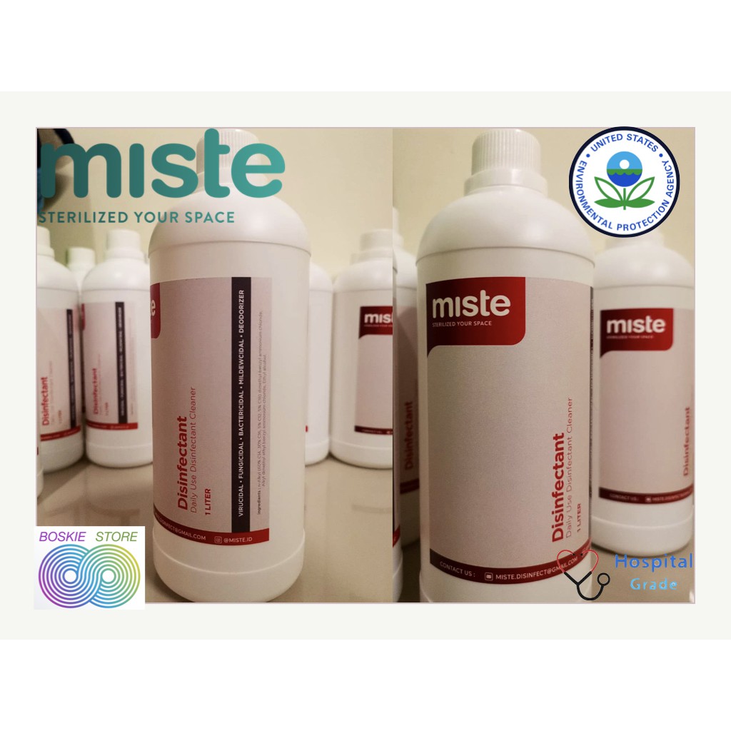 Disinfectant Liquid Miste Hospital Grade Non Residual EPA Approved