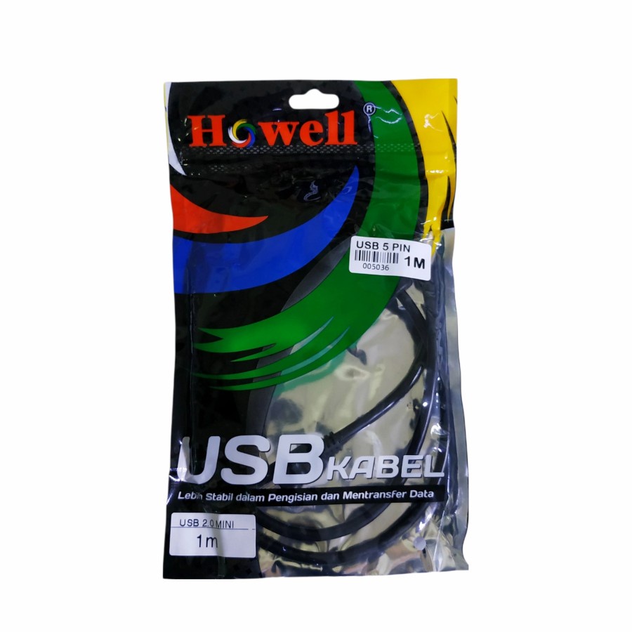 Howell Kabel USB 2.0 5 Pin Mini 1M