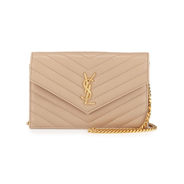 YSL WOC 19cm Nude / Dark Beige GHW 100% Authentic