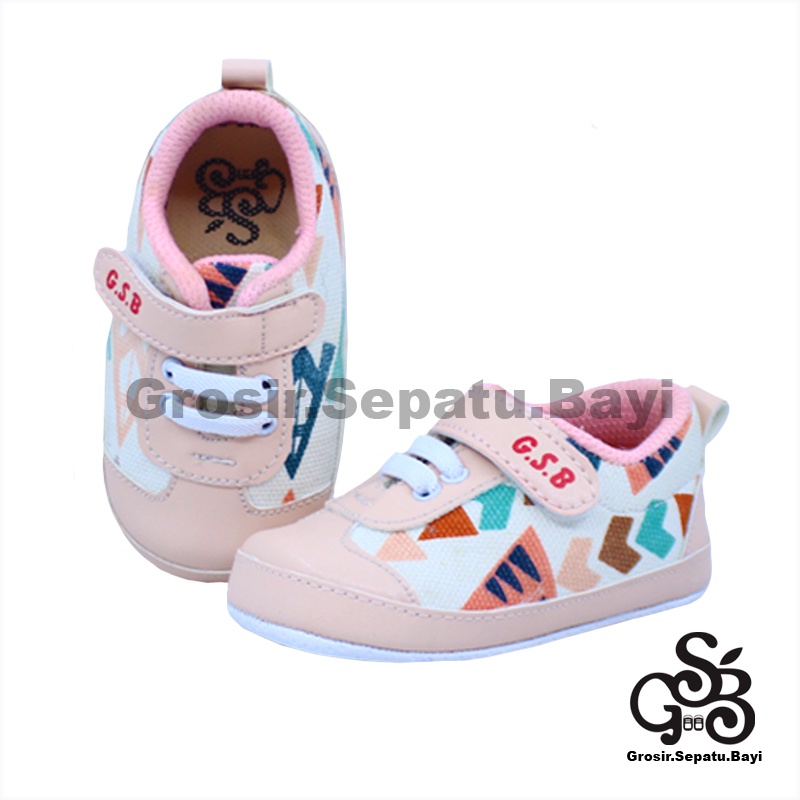 sepatu bayi laki laki perempuan umur 2-14 bulan model Kets Carnival Putih