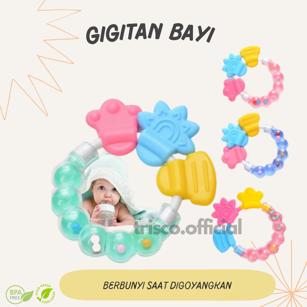 GIGITAN BAYI TEETHER SILIKON PREMIUM JOMBANG COD