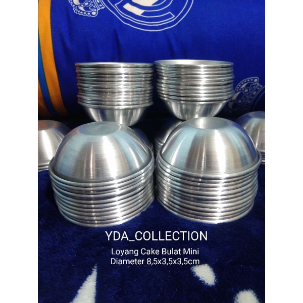 12pcs Loyang bulat press tanpa sambungan / Loyang bolu / Loyang bulat Anti lengket Tebal / Loyang Ri