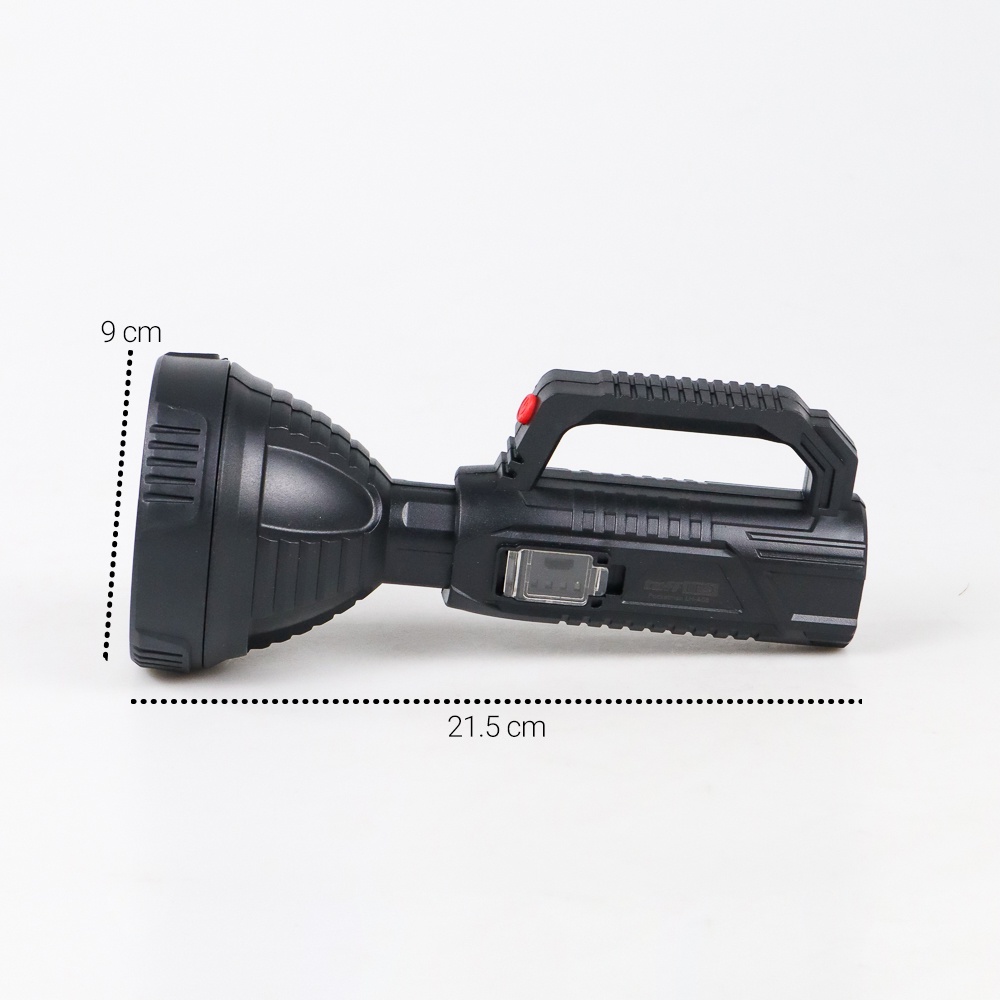 Pocketman Senter LED Flashlight Waterproof USB Rechargeable Cree XPE - LH-A08 - T4FL03BK Black