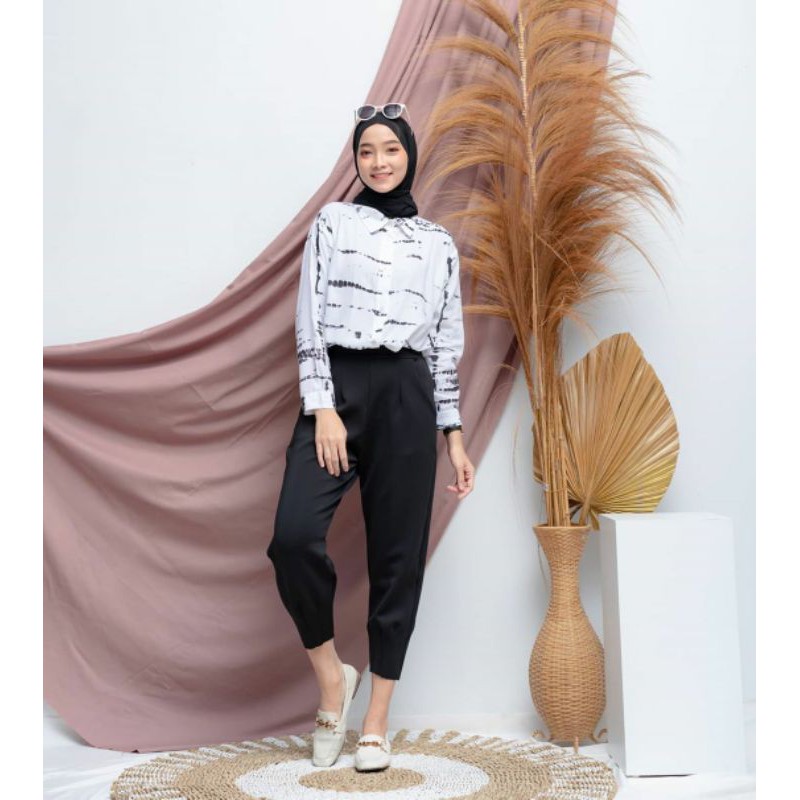 PAKAIAN WANITA - AZIIZAH PANTS - CELANA WANITA - CELANA BAHAN - PAKAIAN TERLARIS