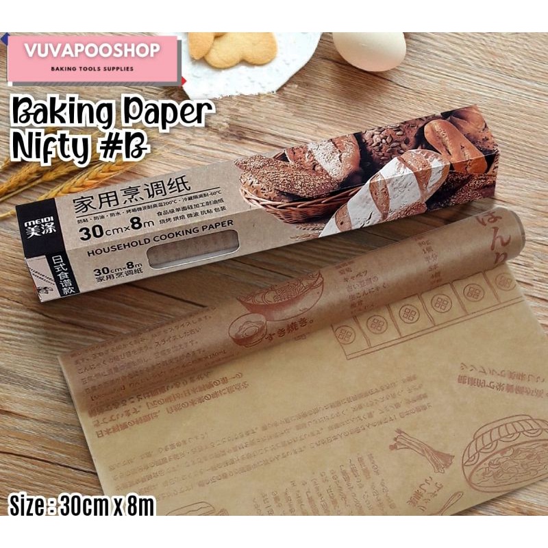 Baking Paper Nifty B / Kertas Panggang Roti / Baking Paper Motif Koran