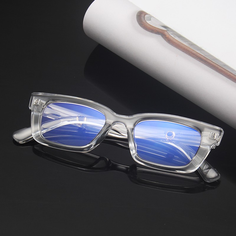 Whole sale shades Fashion Anti Radiation glasses Rectangle Frame Retro Jelly Color Core Flat Glasses Eye Protection Computer Anti-blue Glasses