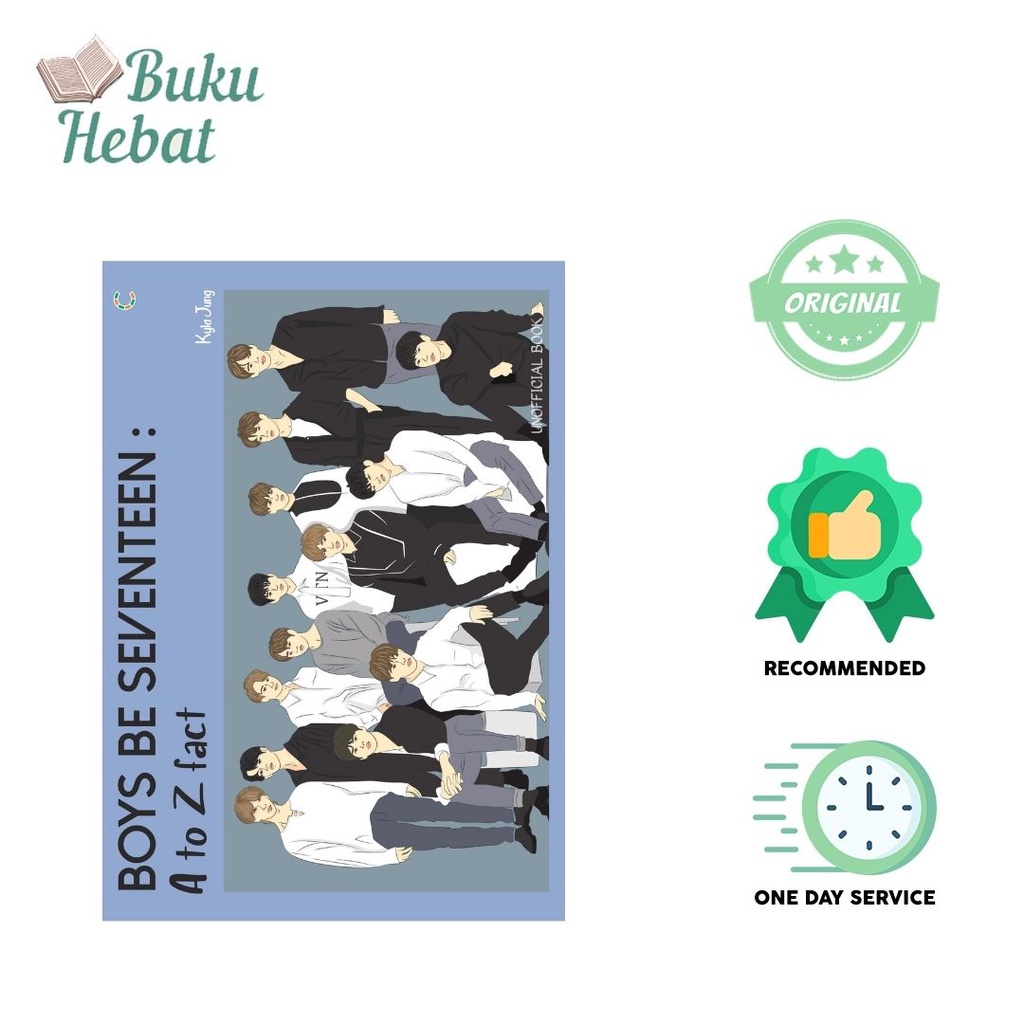 BUKU KPOP: BOYS BE SEVENTEEN A to Z Fact | BONUS POSTER & PHOTOCARD | Unofficial Book