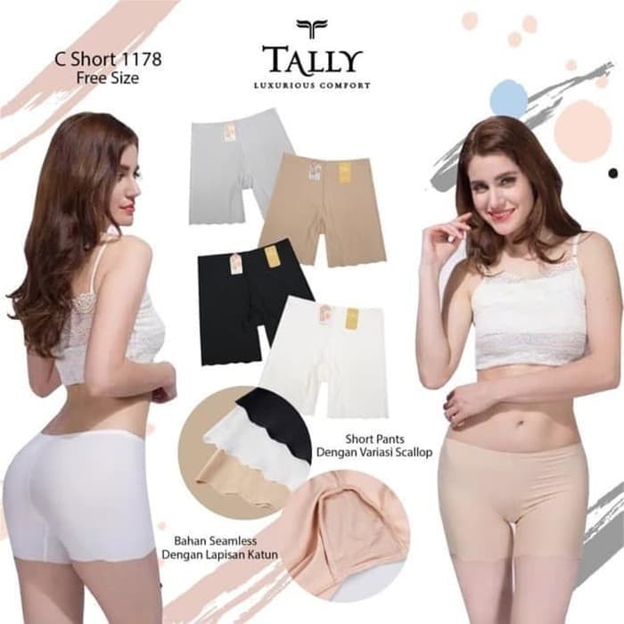 TALLY 176 Short Pants Seamless Celana Pendek Tanpa Jahitan