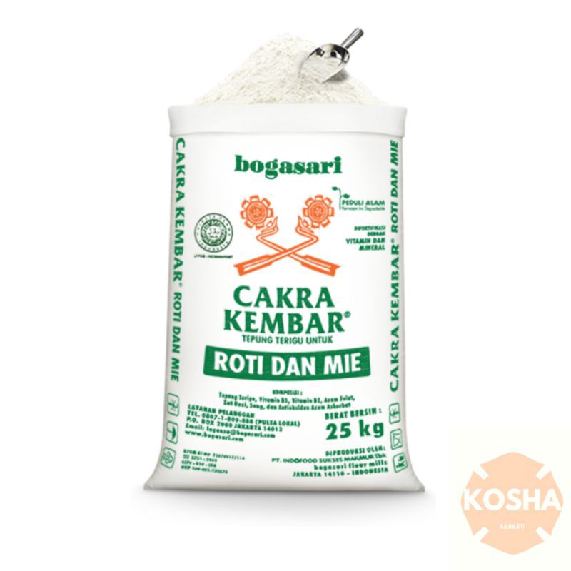 

tepung terigu/tepung cakra kembar/1bag(25kg)