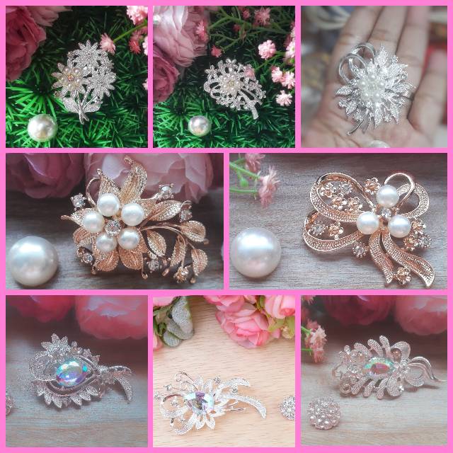 Bross  bunga /bros bunga/bros set/ brooch/flower brooch