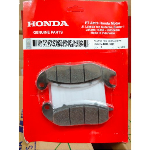 Dispad / Kampas Rem Depan Motor Honda PCX ABS K84