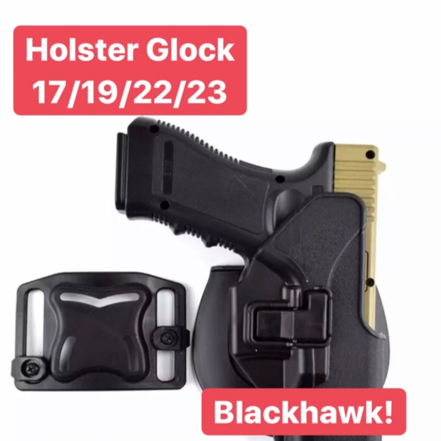 PROMO Sarung Glock Holster BlackHawk Fit Glock 17 Glock 19/22/23