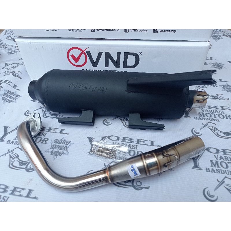 KNALPOT RACING TSUKIGI ORIGINAL THAILAND EMBOS VND MOTOR HONDA GENIO DAN BEAT NEW 2020