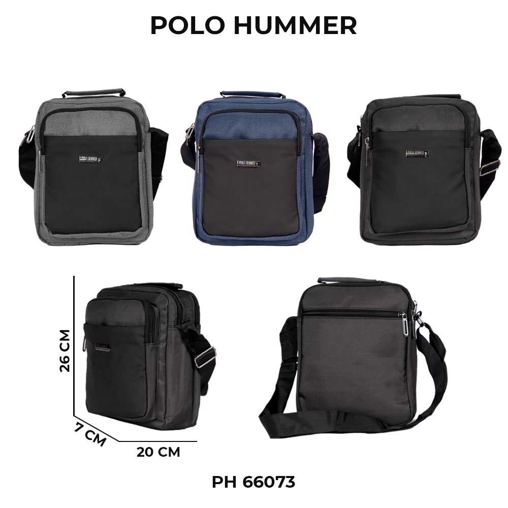 Slingbag Pria Tas Selempang Pria Kotak- Tas Slempang Import POLO HUMMER