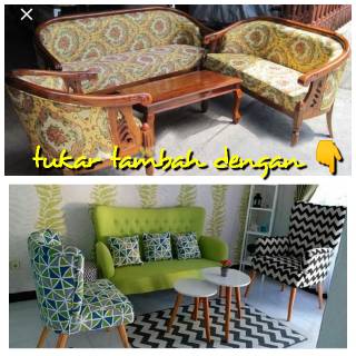 Tukar tambah kursi sofa rusak jadul dengan midel terbaru Tukar tambah kursi sofa rusak jadul dengan midel terbaru