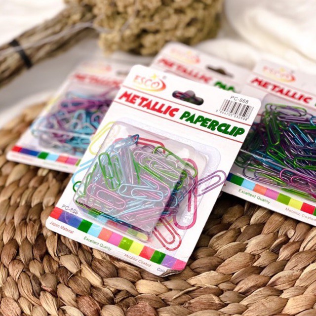 

Paper Clip Metalic 100cs