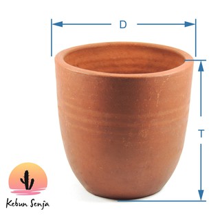 Pot Terracotta Tanah Liat Gerabah D10 Cosmo Shopee Indonesia