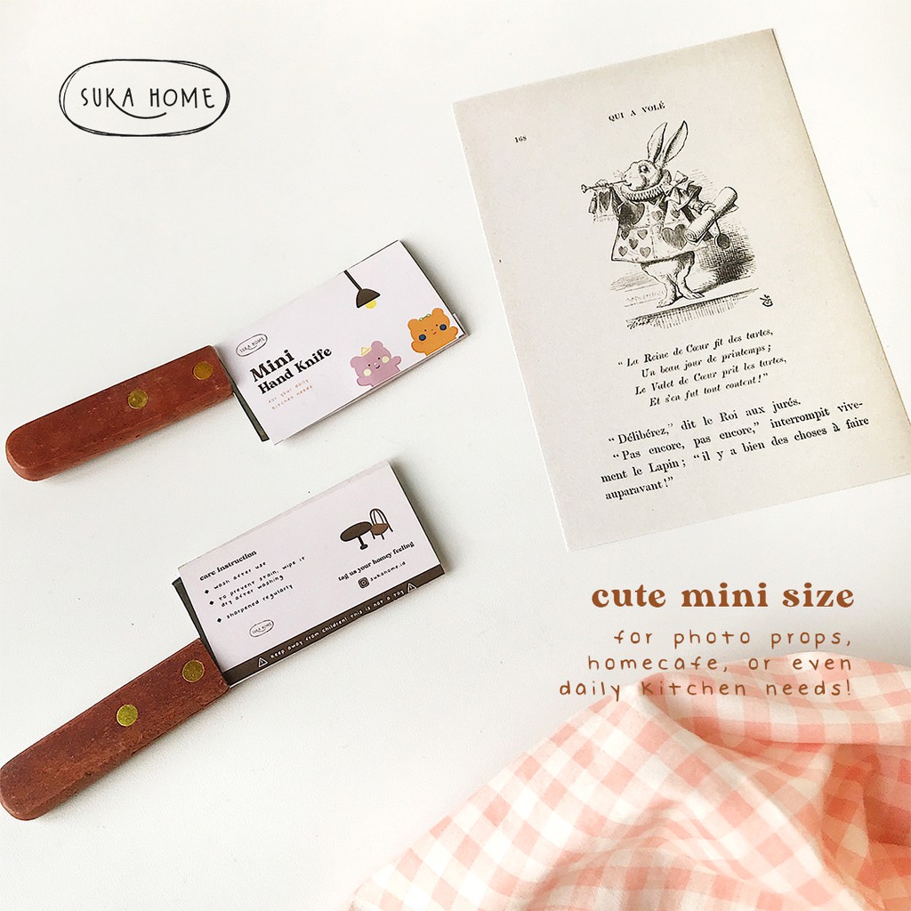 Suka Home Mini Hand Knife | Pisau Kecil Props Foto Bahan Stainless | Pisau Dapur Aesthetic Korea