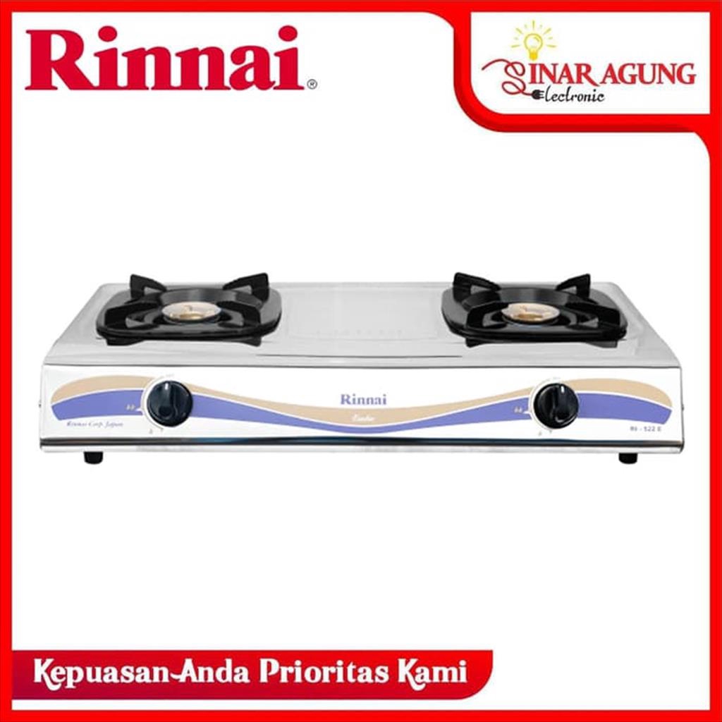 Jual KOMPOR GAS RINNAI RI 522E RI522E RI 522 E 2 TUNGKU GARANSI RESMI Indonesia Shopee Indonesia