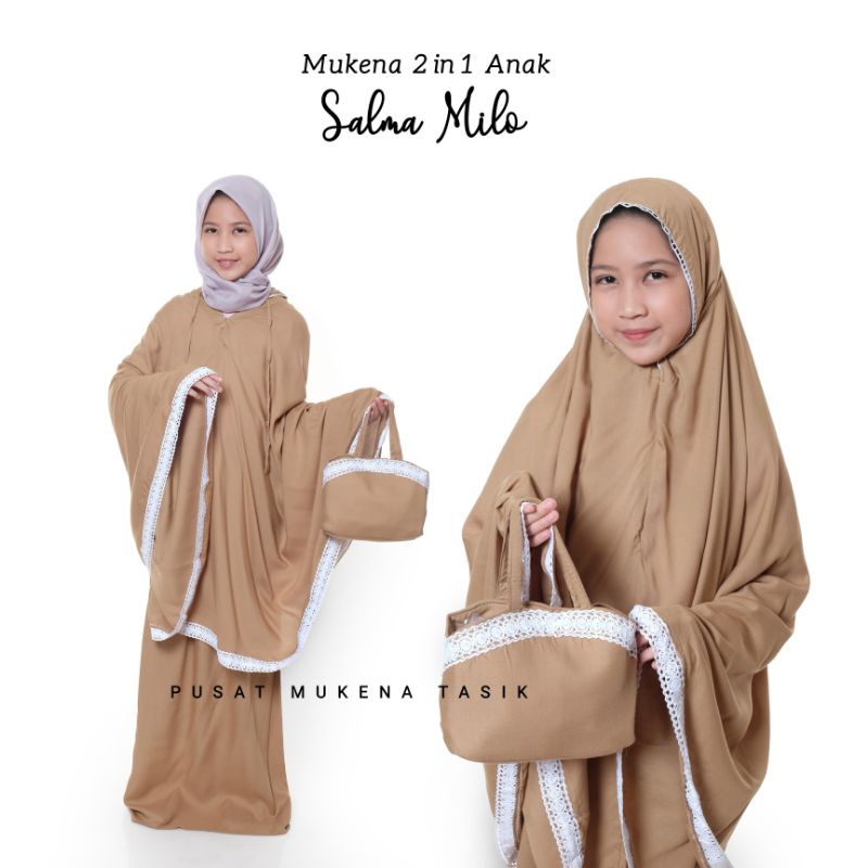 PUSAT GROSIR MUKENA ANAK 2in1 BALI SALMA | NEW RAYON MUKENA AUREL AIRA SHARLA TERMURAH TRAVELLING