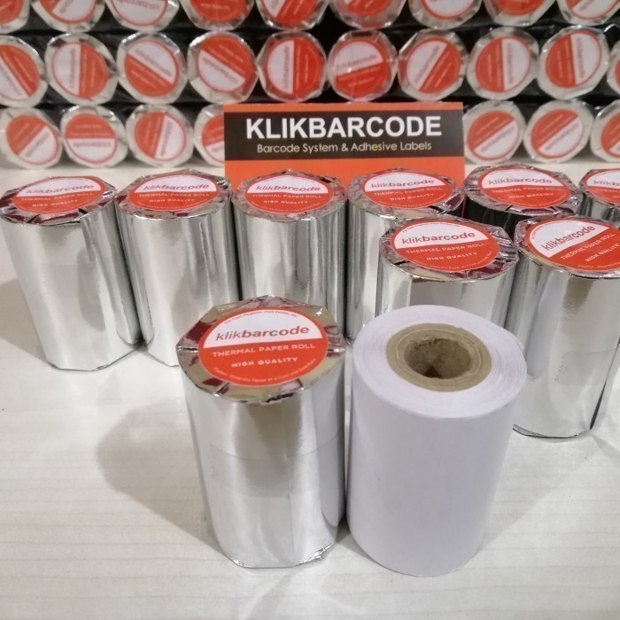 

MURAH Kertas Struk Thermal 58X40 Kertas Roll Paper Kertas Print Thermal KLIKBARCODE