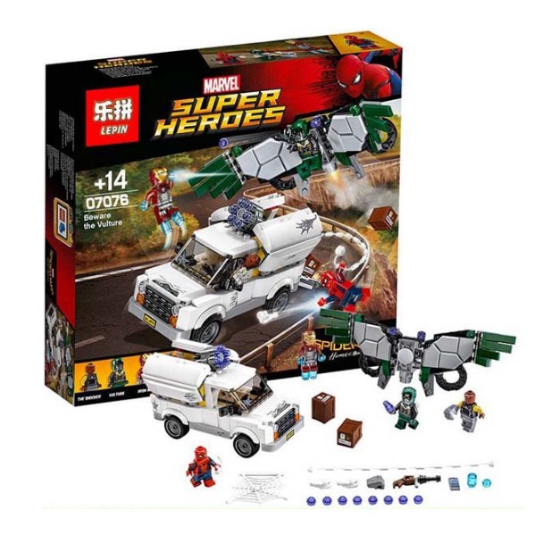 Lepin 07076 - super heroes -  Spiderman Beware Vulture