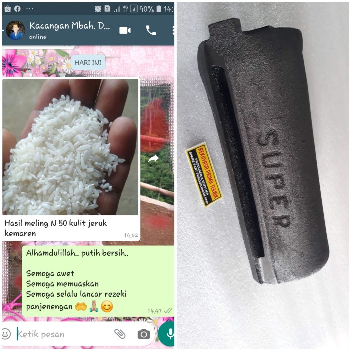 N50 Milling KENTONGAN GENTONGAN MILING KASAR KULIT JERUK ICHI N 50