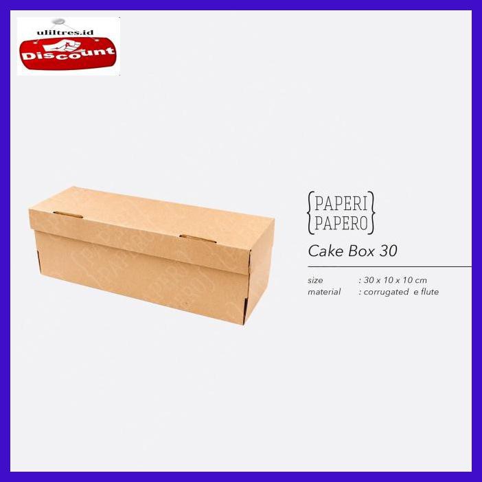 

Y88Rgw- Cake Box - Kotak / Dus / Box Kue Brownies / Bolu Gulung (30X10X10 Cm) 5Edr7R7-