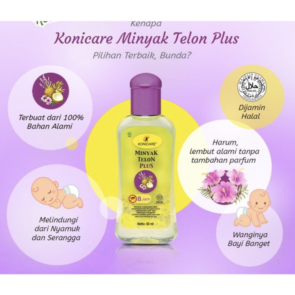 Minyak Telon Plus Konicare / lavender