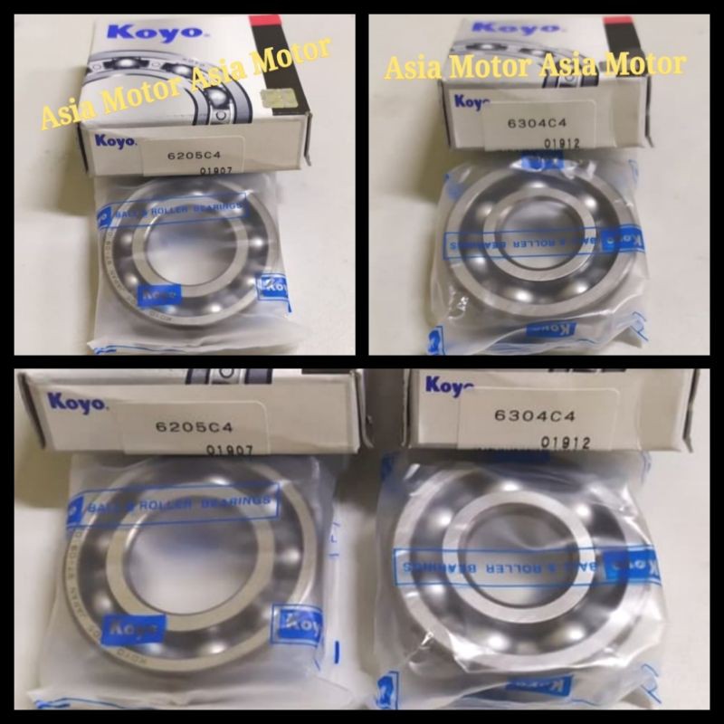 Bearing Laher Klaher As Kruk As Yamaha RX King 6205 C4 Koyo Dan 6304 C4 Koyo Asli Japan