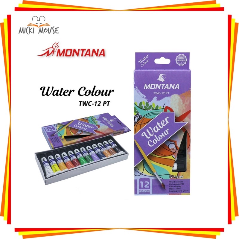 

water colour montana 12c / cat air montana 12 warna / cat air