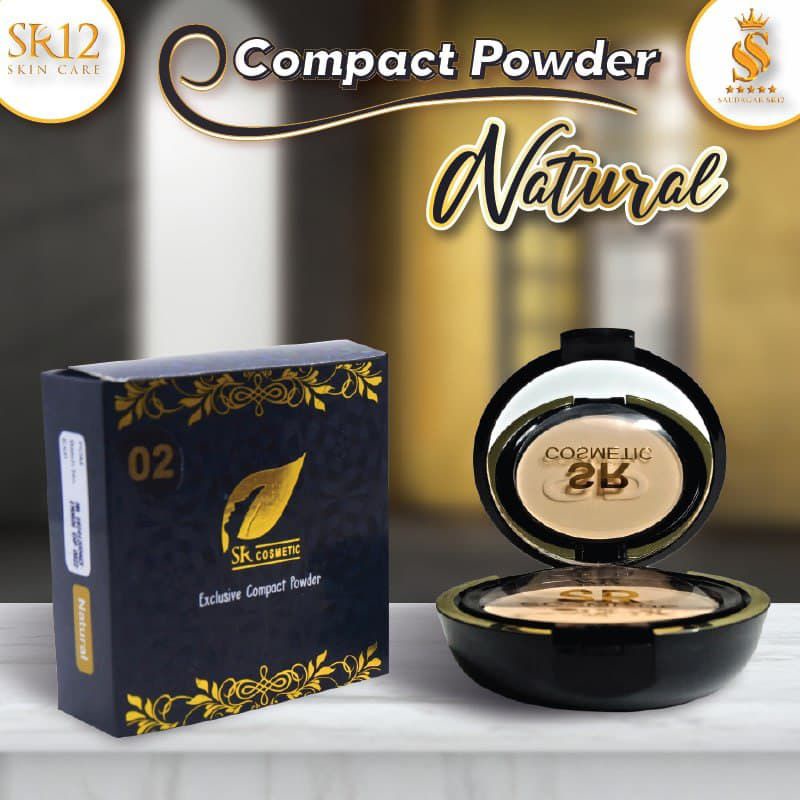 BEDAK PADAT / EXCLUSIVE COMPACT POWDER SR12 BERSPF BPOM / MENGURANGI MINYAK DI WAJAH / PERPADUAN BEDAK FOUNDATION