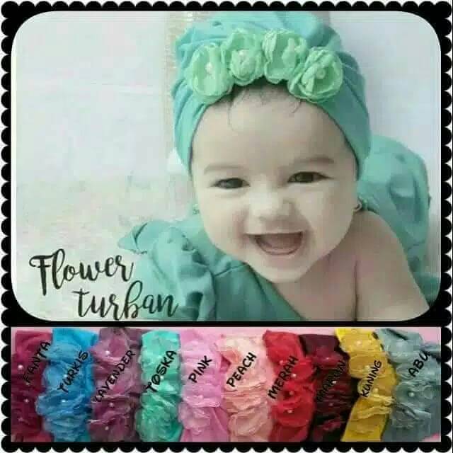 Turban Anak Bunga