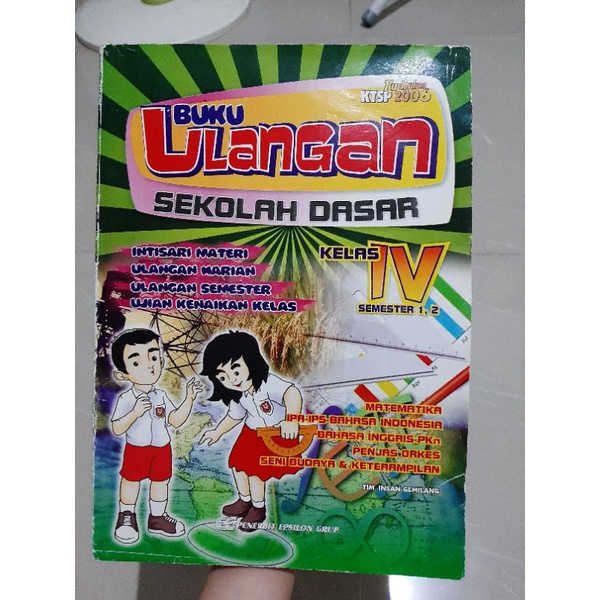 Buku Ulangan Sekolah Dasar kelas 4 Epsilon Grup