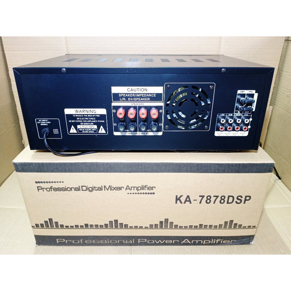 POWER AMPLI BLUETOOTH BLACK SPIDER KA 7878DSP MIXER AMPLIFIER KA7878