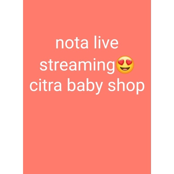 nota produk live streaming