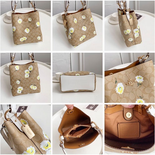 [Instant/Same Day]  3238  2310  2811   3411  7245  3598  Coach Charlie Bucket 21 Lemonade Watermelon Butterfly Bucket Bag   stb