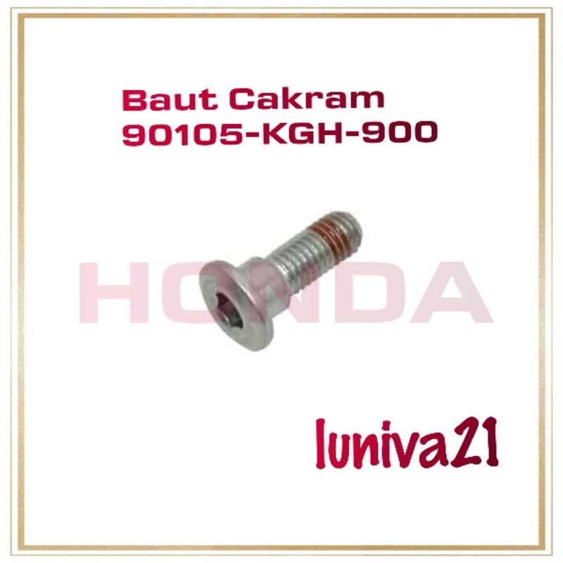 Baut Cakram Honda Vario Scoopy Beat 90105-KGH-900