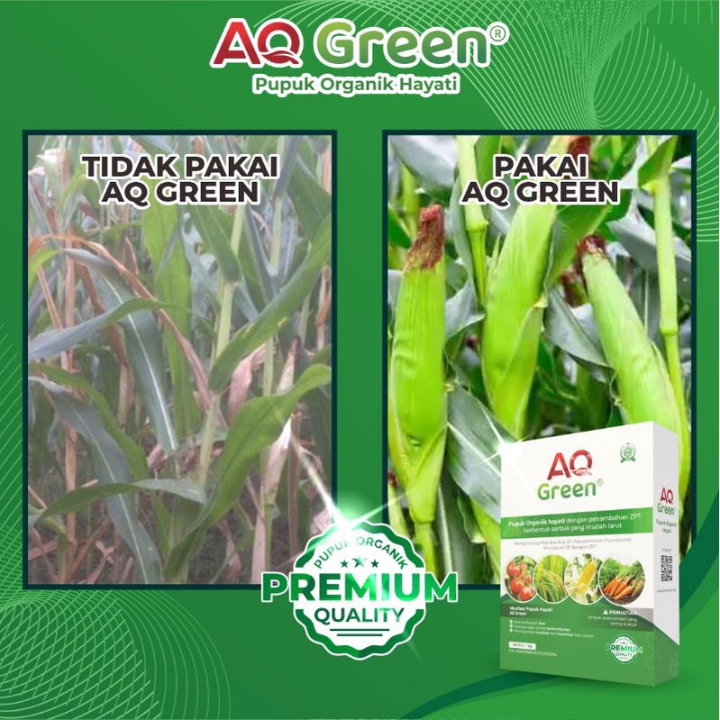 Pupuk Organik Hayati AQ GREEN Type Bubuk Original isi 1 kg Untuk 1000 Liter Air