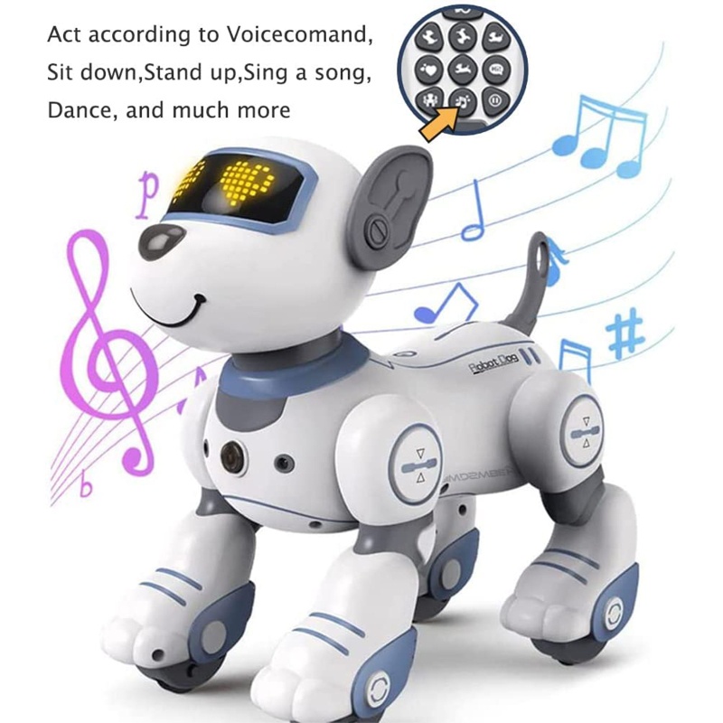 Mary RC Robotic Stunt Puppy Programmable Stunt RC Puppy Interaktif Dengan Komando
