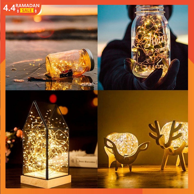 【Ready stock】1M 2M Lampu Led Fairy Tale Fantasy Ag13 Baterai String Light Lampu/USB fashion praktis murah COD