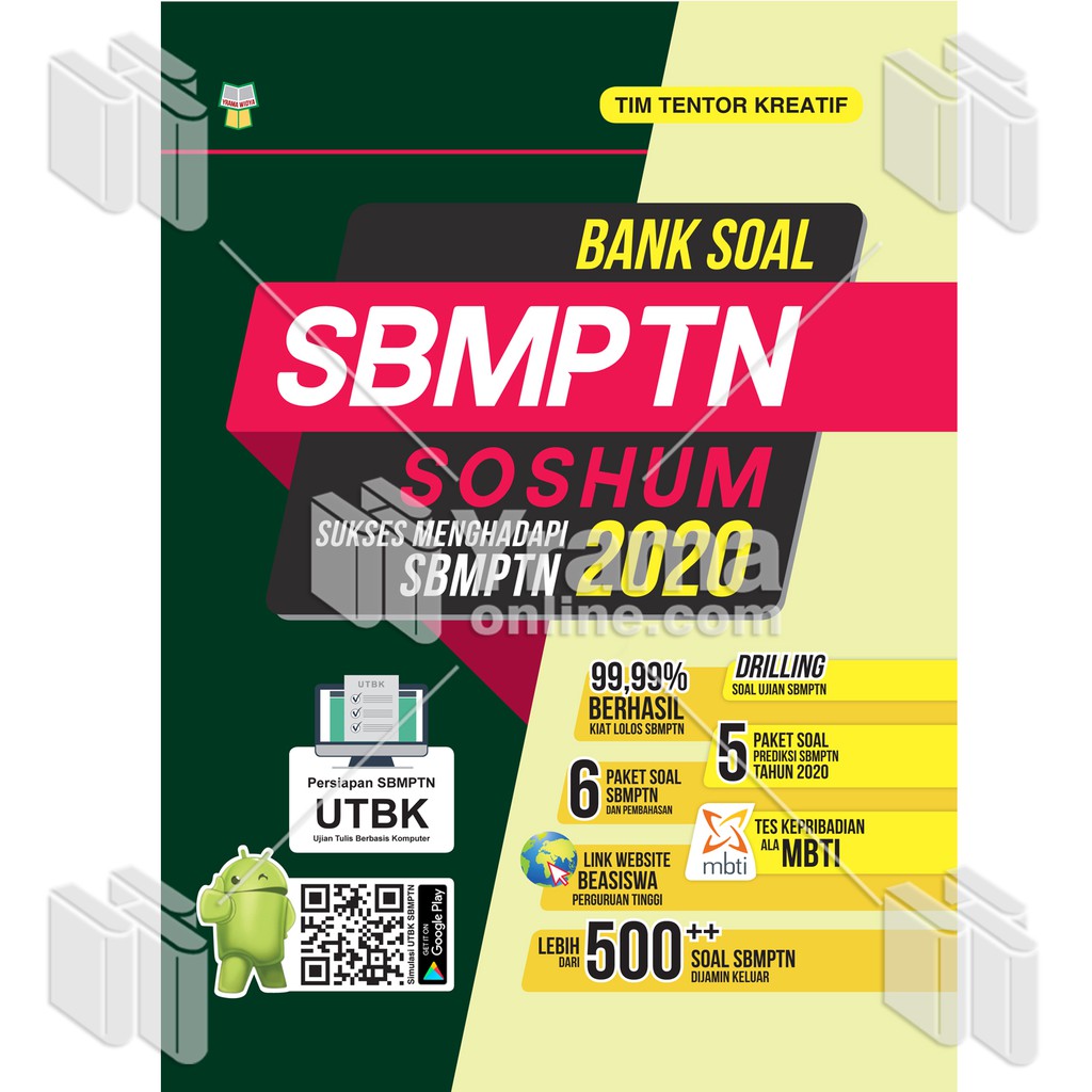 BUKU BANK  SOAL  SBMPTN  SOSHUM  SUKSES MENGHADAPI SBMPTN  2020 