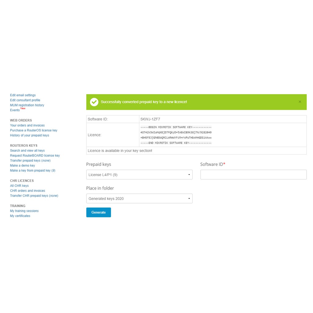 Lisensi Mikrotik Level 4
