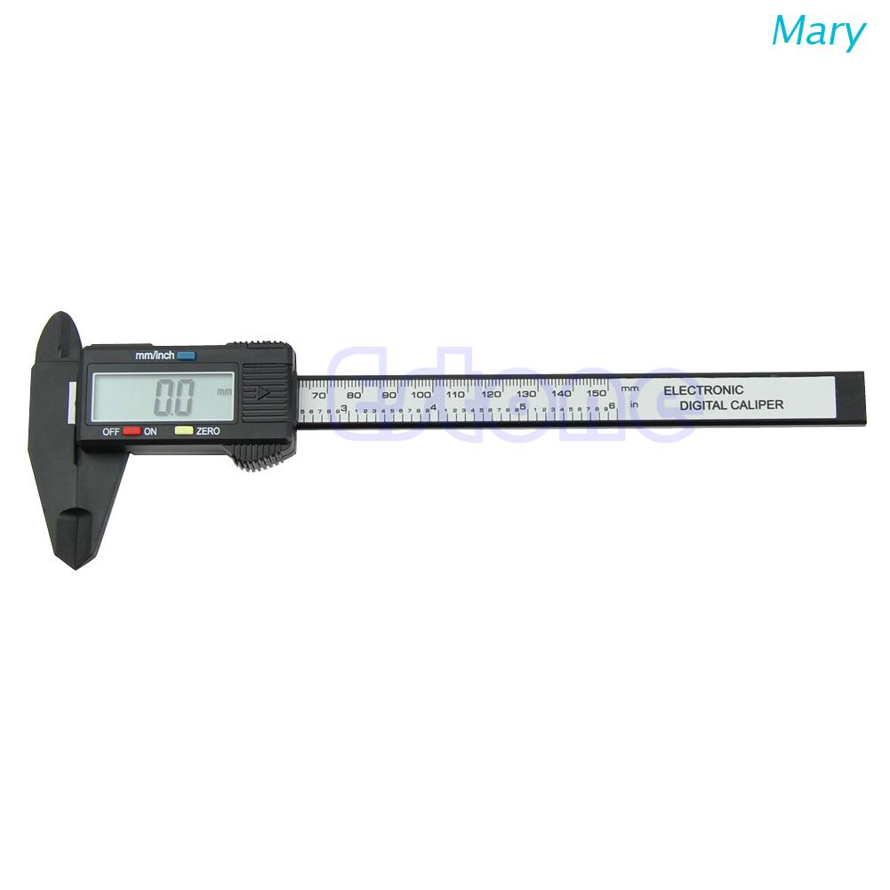 Mary Jangka Sorong Digital Elektronik 150mm 6 &quot;Bahan Plastik Dengan Layar LCD