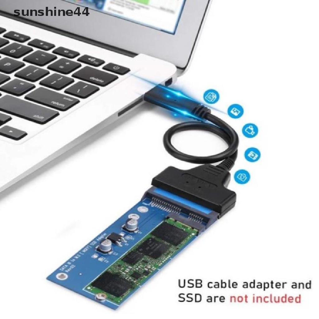 Sunshine Kartu Adapter Converter SATA Ke M2 NGFF SSD M.2 Ke SATA 3 III