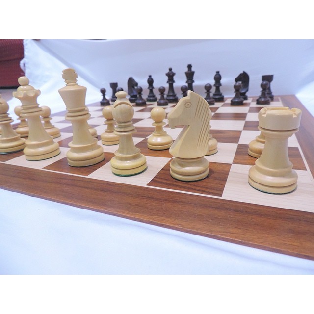 Papan Catur Lipat | Bidak Catur Kayu Sonokeling Halus Std Internasional Tas Catur Murah