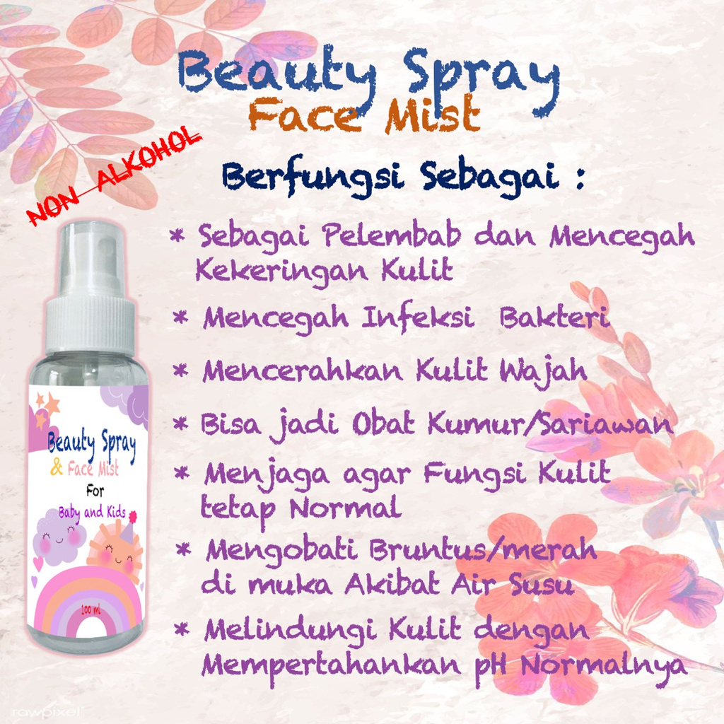 Hand Sanitizer Anak Hand Sanitizer Bayi Hand Sanitizer Spray Aman untuk Anak dan Bayi